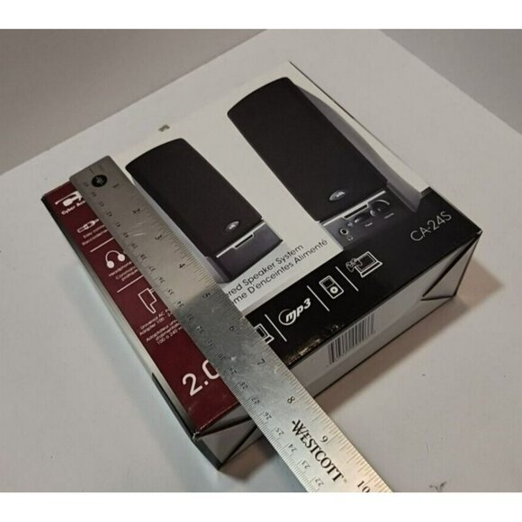 Cyber Acoustics CA 24S  Powered Speakers NIB - Picture 10 of 11